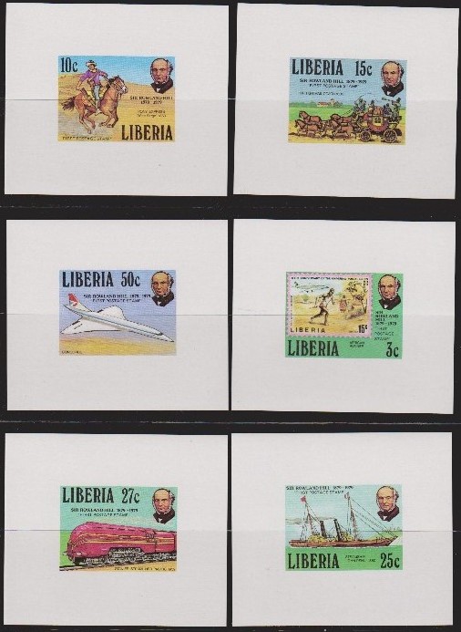 Liberia 1979 Death Centenary of Sir Rowland Hill Deluxe Sheetlet Set